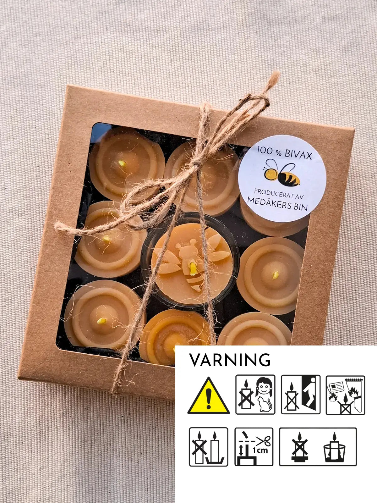 Bivaxljus - Värmeljus